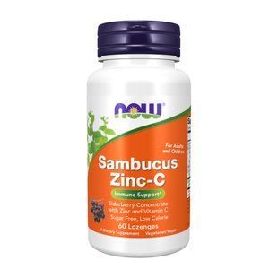 Бузина, цинк и витамин С, Sambucus Zinc-C - 60 lozenges 2023-10-2511 фото