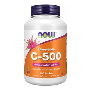 Витамин С 500 мг, Vitamin C-500 - 100 tabs Cherry 2023-10-3794 фото