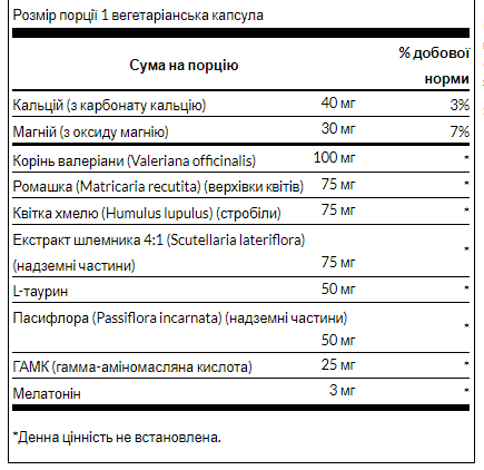 Комплекс для улучшения сна, Sleep Essentials - 60 Veg Caps Per Bottle 100-30-3445502-20 фото