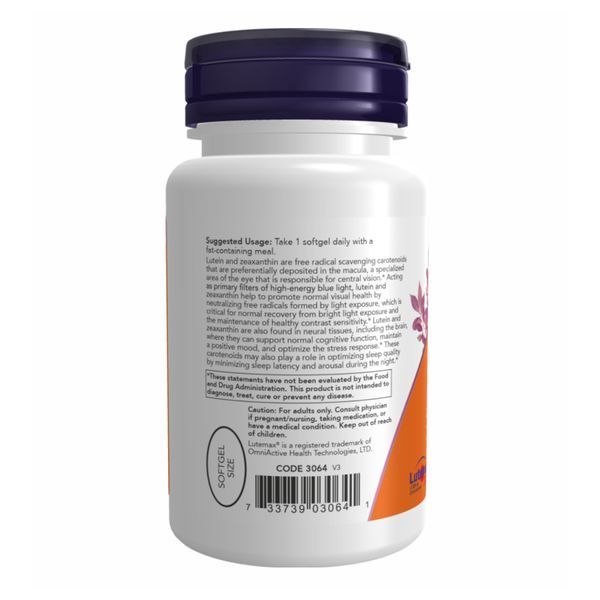 Лютеин и зеаксантин, Lutein & Zeaxanthin - 60 sgels 2022-10-1419 фото