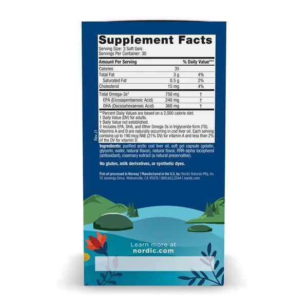 Arctic Cod Liver Oil - 90 softgels 2023-10-5974 фото