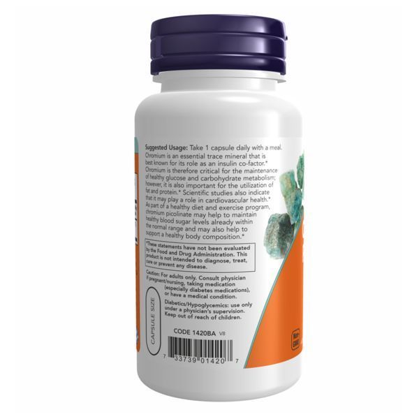 Хром Пиколинат, Chromium Picolinate - 100caps 100-68-9961972-20 фото