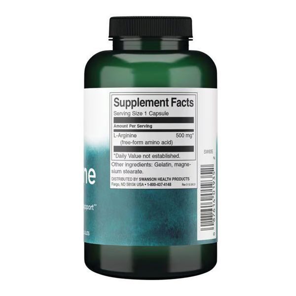 L-Arginine 500mg - 200 caps 2023-10-5880 фото