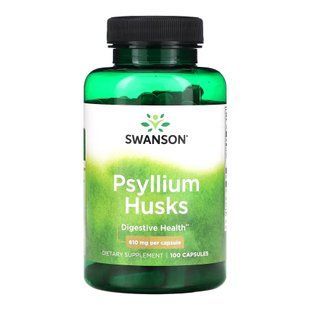 Шелуха псилиума, Psyllium Husks 610mg - 100 caps 2023-10-4071 фото