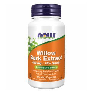 Экстракт коры ивы, Willow Bark Extract 400mg - 100 vcaps 2022-10-1420 фото