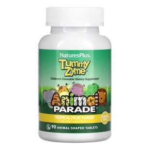 Детские пищеварительные ферменты Nature's Plus Kids Tummy Zyme &mdash; 90 жевательных таблеток 2024-11-0688 фото