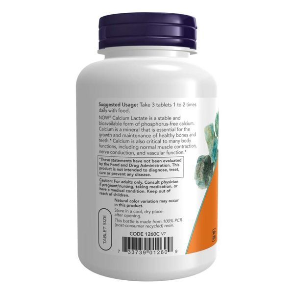 Кальций Лактат, Calcium Lactate - 250 tabs 2022-10-2580 фото