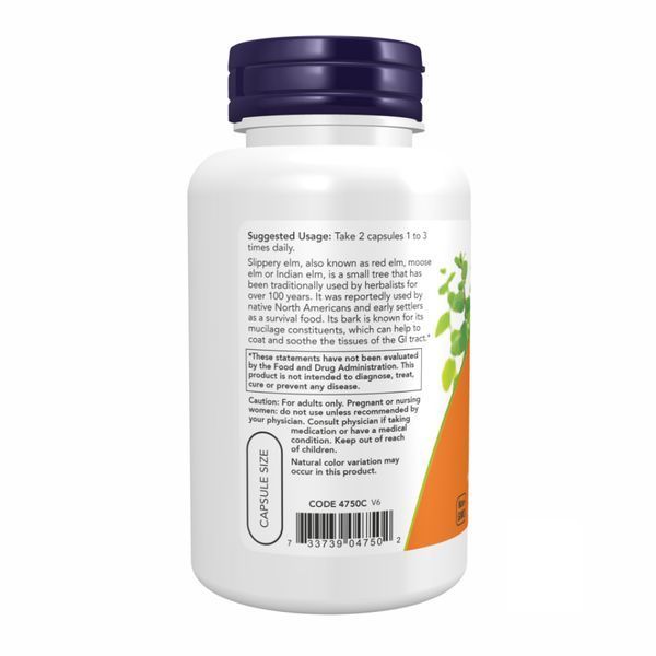 Скользкий вяз, Slippery Elm 400 mg - 100 vcaps 2022-10-0117 фото