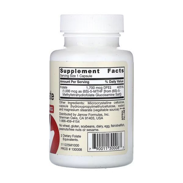 Метил Фолат, Methyl Folate 1000 mcg - 100 vcaps 2023-10-5594 фото