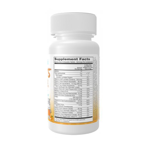 Мультивитамины для детей сочный апельсин NOW Foods (Kid Vits Juicy Orange Chewable) &ndash; 60 таблеток (До 01.27) 2024-11-0597 фото