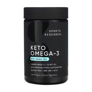 Омега-комплекс для кето-диеты, Keto Omega 1250mg - 120 softgels 2023-10-6173 фото
