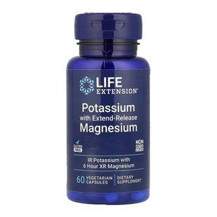 Минеральный комплекс, Potassium with Extend-Release Magnesium - 60 vcaps 2023-10-6815 фото