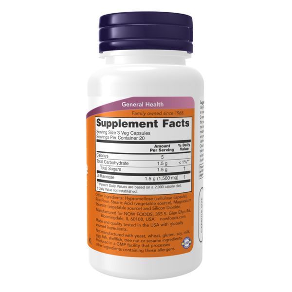 Д Манноза, D-Mannose 500mg - 240 vcaps 2022-10-2603 фото