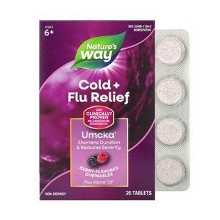 Засіб від застуди, Umcka Cold & Flu Berry - 20 chew tabs 2022-10-1110 фото