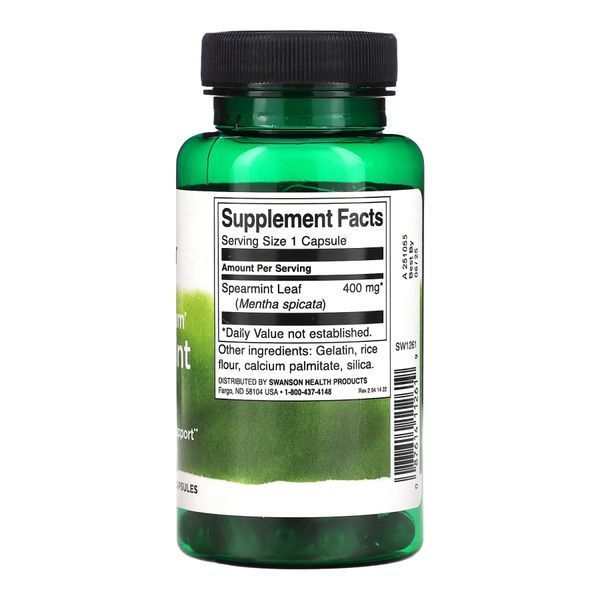 Full Spectrum Spearmint Leaf 400mg - 60 caps 2023-10-4065 фото