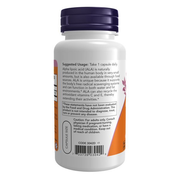 Альфа-ліпоєва кислота, Alpha Lipoic Acid 250mg - 120 vcaps 2022-10-2618 фото