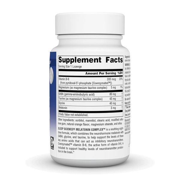 Комплекс с мелатонином, Sleep Science&reg; Melatonin Complex&trade; 3 mg - 50 lozenges Orange 2023-10-6604 фото