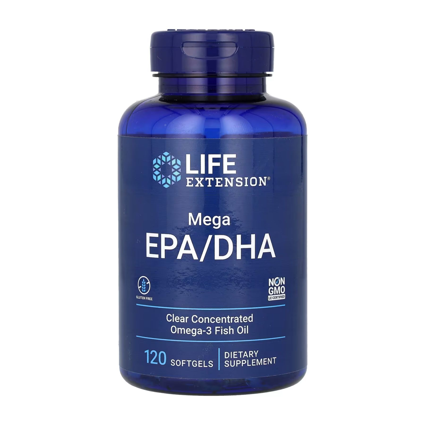 Complément Alimentaire Mega EPA/DHA Life Extension - 120 Capsules