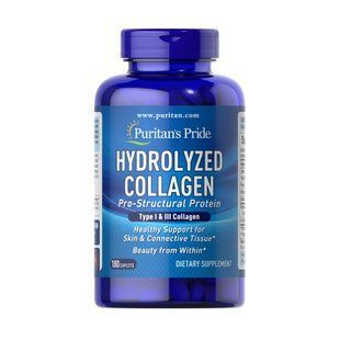 Гідролізований Колаген, Hydrolyzed Collagen 1000 mg - 180 caps 2023-10-2473 фото