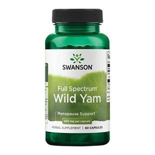 Дикий ямс (диоскорея), Full Spectrum Wild Yam 400mg - 60caps 100-27-8393439-20 фото