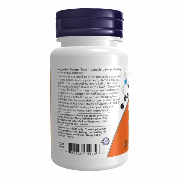 Глутатіон, Glutathione 500mg - 60 vcaps 2022-10-1423 фото