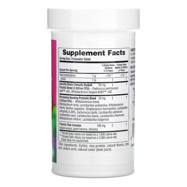 Пробіотики для дітей, Probiotics Bi-Layer Chewable - 30 tabs 2022-10-2849 фото