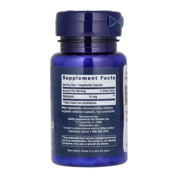 Мелатонин, Melatonin 10 mg - 60 veg caps 2023-10-3414 фото