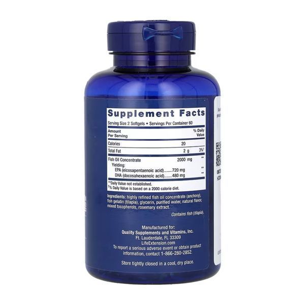 Омега-3 рыбий жир, Mega EPA/DHA Omega-3 Fish Oil - 120 softgels 2022-10-1929 фото