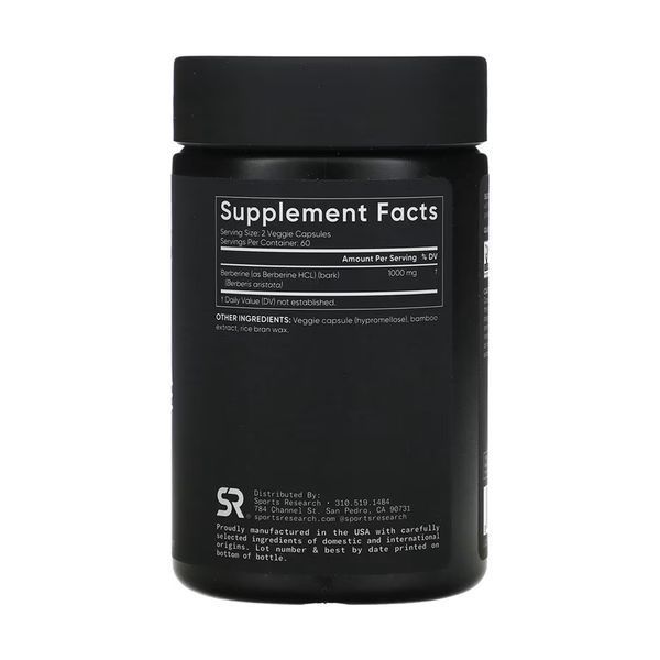 Berberine 1000mg - 120 vcaps 2023-10-6656 фото