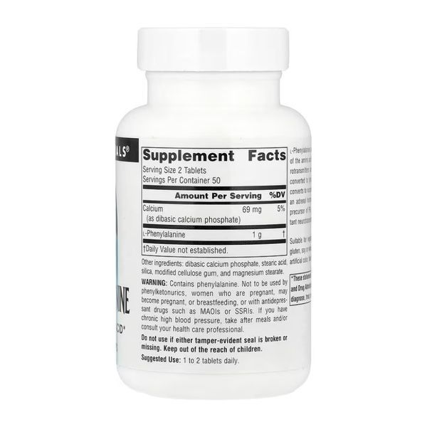 L-Phenylalanine 500mg - 100 tabs 2023-10-5279 фото