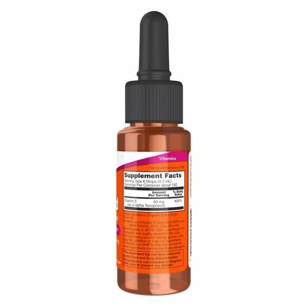 Рідкий вітамін Е, Vitamin E Liquid DA - 30ml (1oz) 2022-10-2577 фото