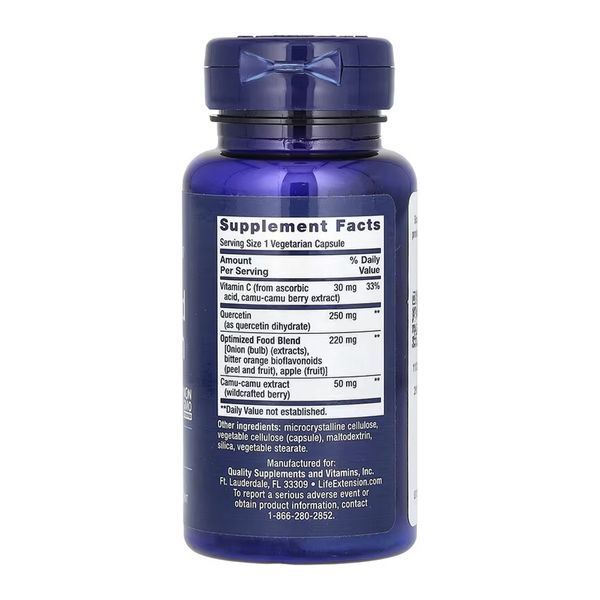 Кверцетин, Optimized Quercetin 250 mg - 60 vcaps 2023-10-6820 фото