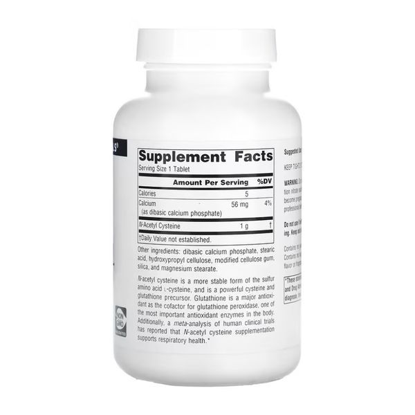 N-Acetyl Cysteine 1000mg - 120 tabs 2023-10-5280 фото