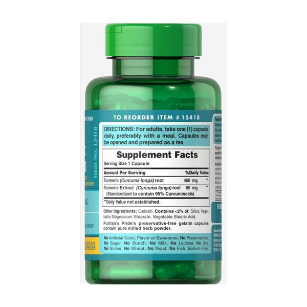 Куркумин, Turmeric Curcumin 500 mg - 90 caps 2023-10-2480 фото