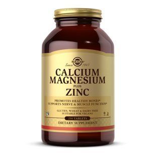 Комплекс кальций, магний и цинк, Calcium Magnesium Plus Zinc - 250 tabs 2023-10-4113 фото