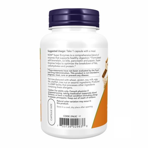 Комплекс Ензимів для підтримки травлення, Super Enzyme - 90 caps 100-58-7842699-20 фото