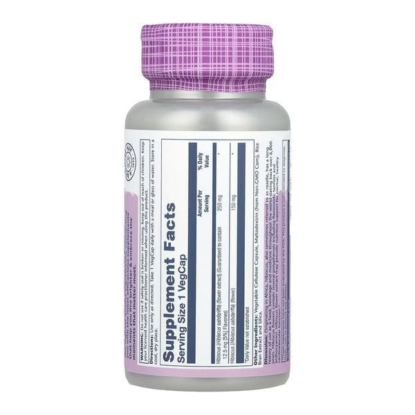 Hibiscus Flower Extract 250mg - 60 vcaps 2023-10-6978 фото