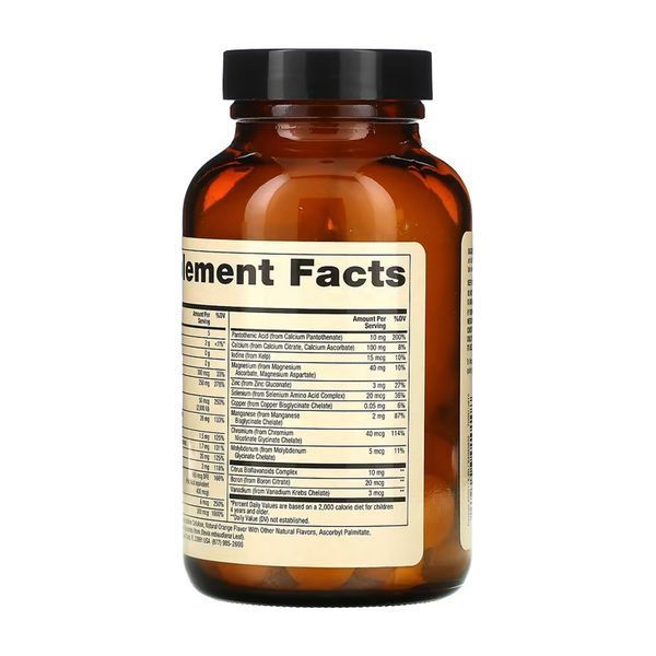Мультивитамины для детей, Chewable Multivitamin for Kids - 60 tabs 2023-10-5543 фото
