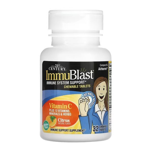 Комплекс для підтримки імунітету, ImmuBlast - 32 chewables tabs 2023-10-7126 фото