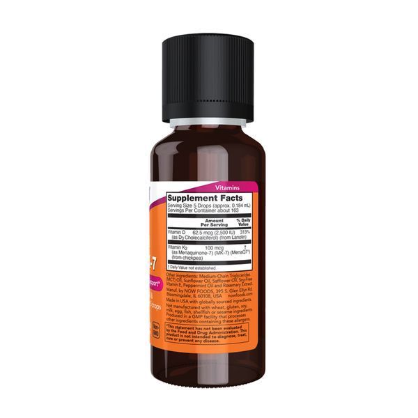 Жидкий витамин Д3 и МК-7(К2), Liquid Vit D-3 и MK-7 - 30ml 2022-10-1426 фото