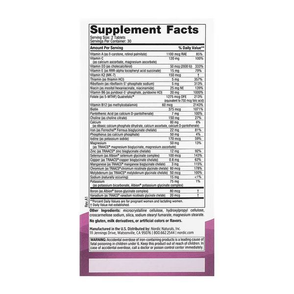 Мультивітаміни Nordic Naturals (Prenatal Multivitamin) &mdash; 60 таблеток 2023-10-5981 фото
