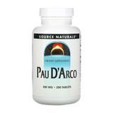 Пау д&rsquo;Арко (кора муравьиного дерева), Source Naturals Pau D'Arco 500mg - 250 таблеток 2023-10-5283 фото