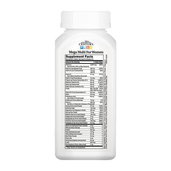 Мультивитаминный комплекс для женщин, Mega Multi For Women - 90 tabs 2023-10-7117 фото