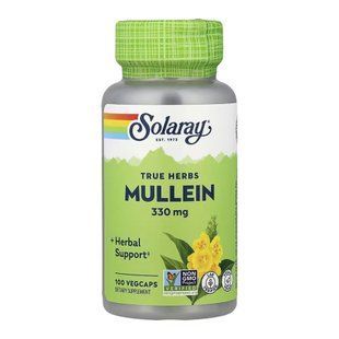 Коровяк, Mullein Leaf 330mg - 100 vcaps 2023-10-6980 фото
