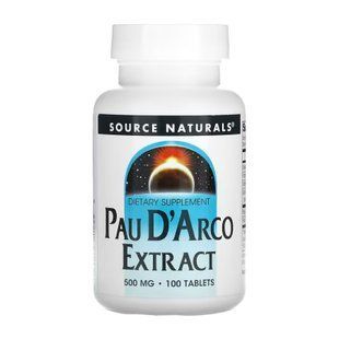 Экстракт Пау Д'Арко, Pau D'Arco Extract 500mg - 100 tabs 2023-10-5284 фото