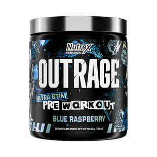 Предтренировочный комплекс, Outrage - 30 serv Blue Raspberry 2024-11-0610 фото