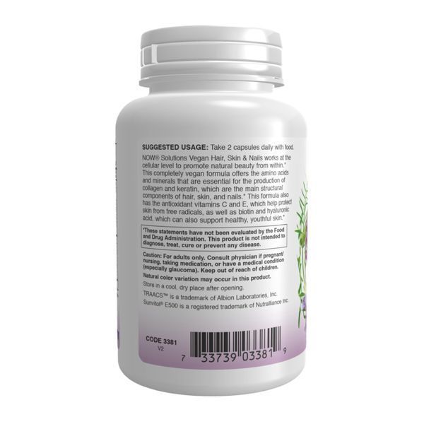 Для волосся, шкіри, нігтів. Vegan Hair, Skin & Nails - 90 vcaps 2022-10-1994 фото