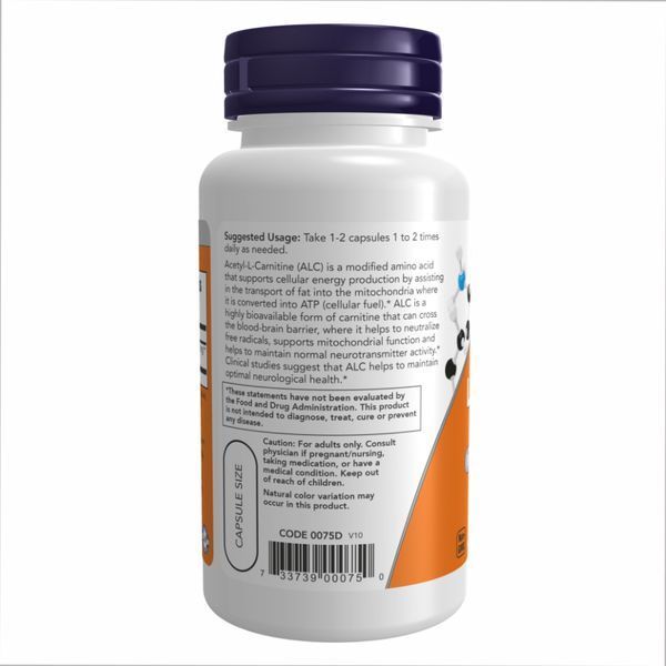 Ацетил Л-Карнитин, Acetyl L-Carnitine 500mg - 200 vcaps 2022-10-0652 фото