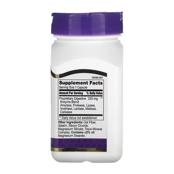 Травні ферменти, Digestive Enzymes - 60 caps 2023-10-7133 фото