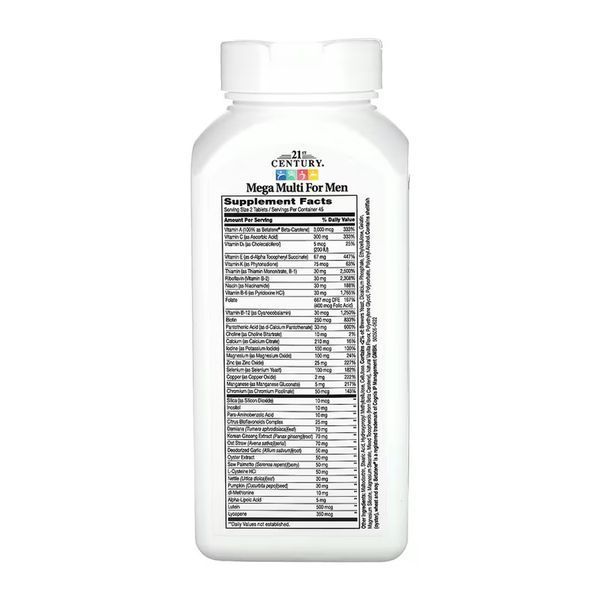 Мультивітамінний комплекс для чоловіків, Mega Multi For Men - 90 tabs 2023-10-7118 фото